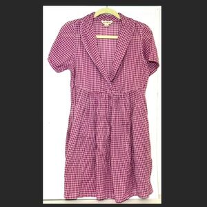 NWOT April Cornell XS Checkered Dress